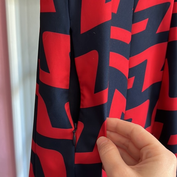 J. Lindeberg red and navy patterned Jasmin athletic dress - NWT - Picture 3 of 6